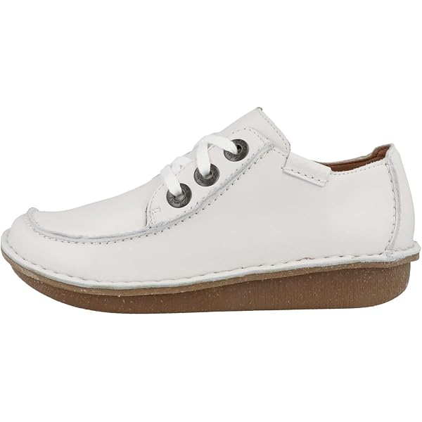 Amazon.com | Clarks Women's Derbys Oxford, White Leather